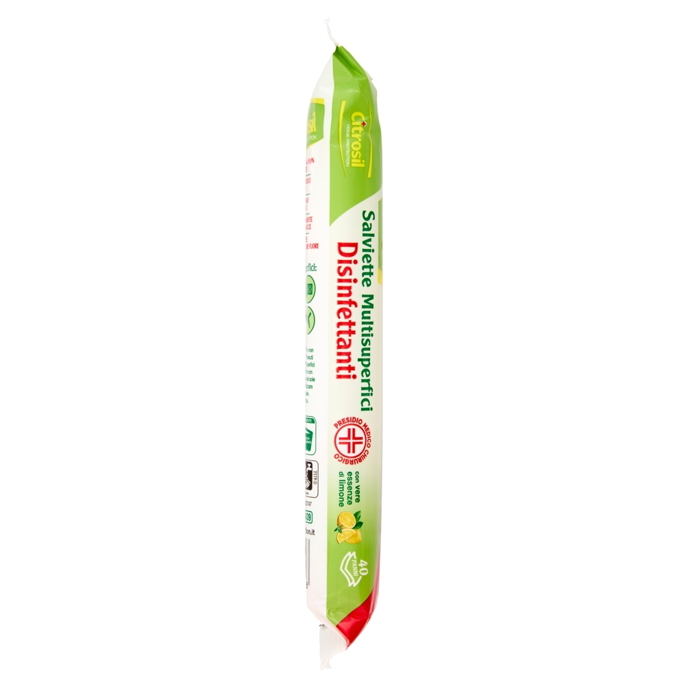 Citrosil Home Protection Salviette Multisuperfici Disinfettanti Limone 40 pz